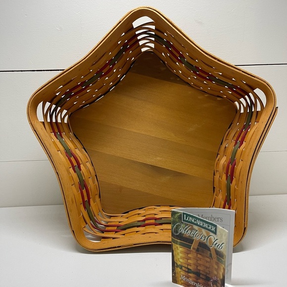 Longaberger Other - Longaberger green large shining star Christmas collection basket great condition